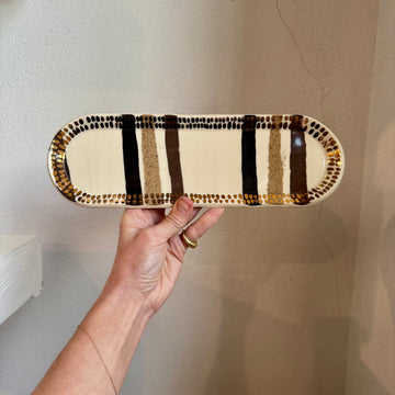 Striped Inlay Tray + Gold