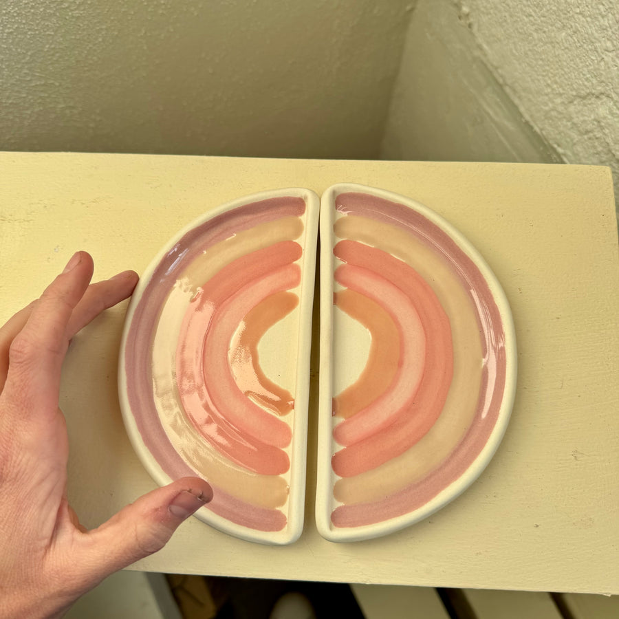 Pink Rainbow Dish